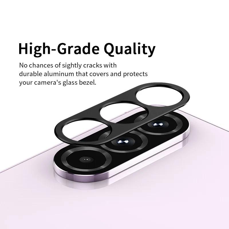 1PCS Ultra HD Aluminum Metal Rear Camera Protector Film For Samsung Galaxy A56 A36 A26 Y8 Black Lens Glass Cap Phone Accessorios
