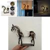 Metal Horse Sculpture With Builtin Light For Desktop Or Shelf Display