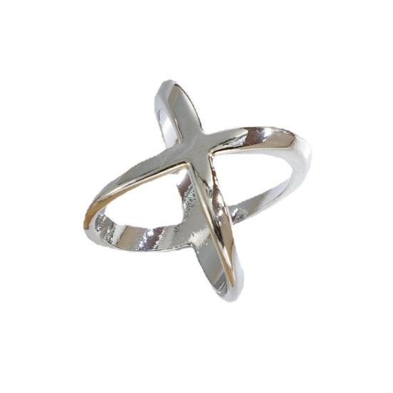 Scarf Ring X Shape Scarf Slide Buckle for Women Minimalist Shawl Brooches Clip