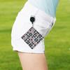Golf Towel Golf Ball Club for Head Cleaner Golf Ball Waterproof Cleaning Towel Square Mini for w/ Retractable Keychain B