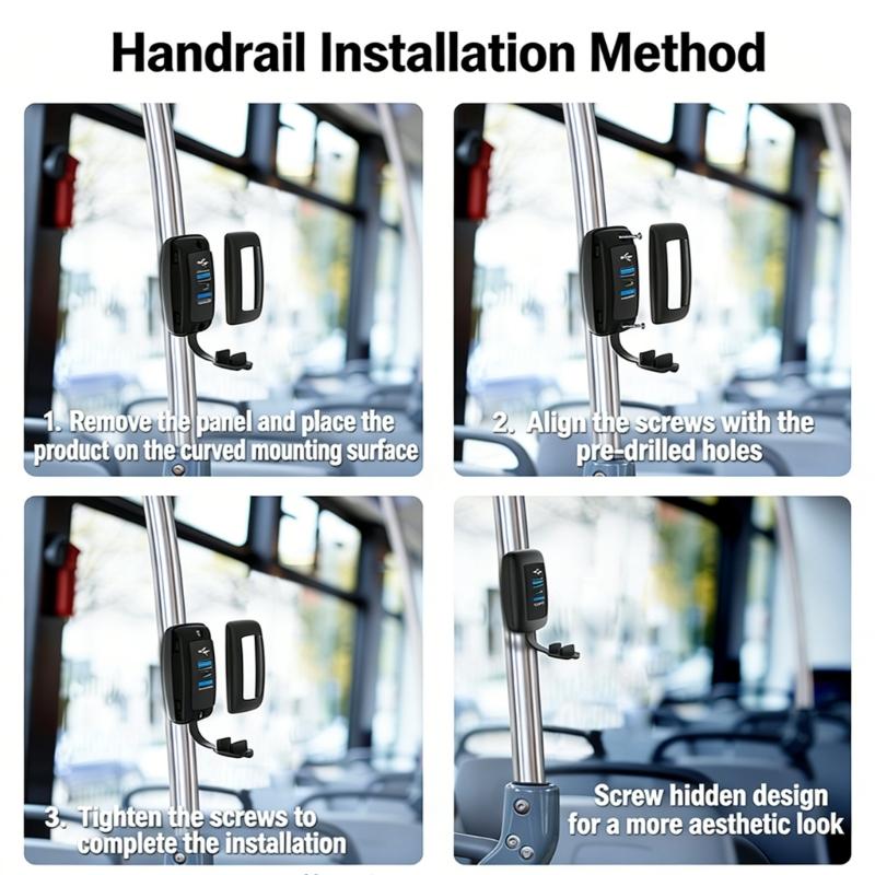 3 Port Car Chargers With Double QC3 0 18W And PD3 0 30W For RVs Truck Boat Easy Installation Dustproof Cover
