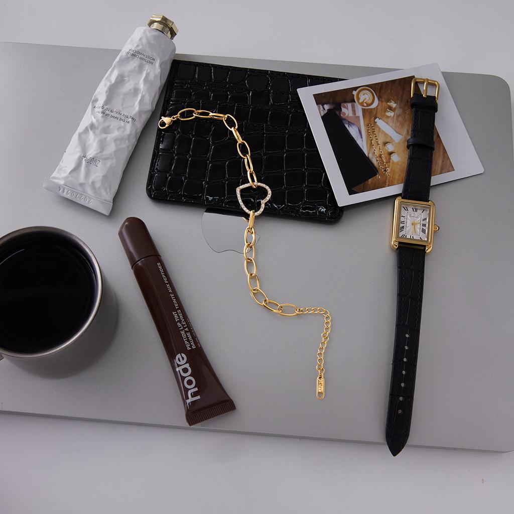 18K Gold Belt White Diamond Love Bracelet Jewelry