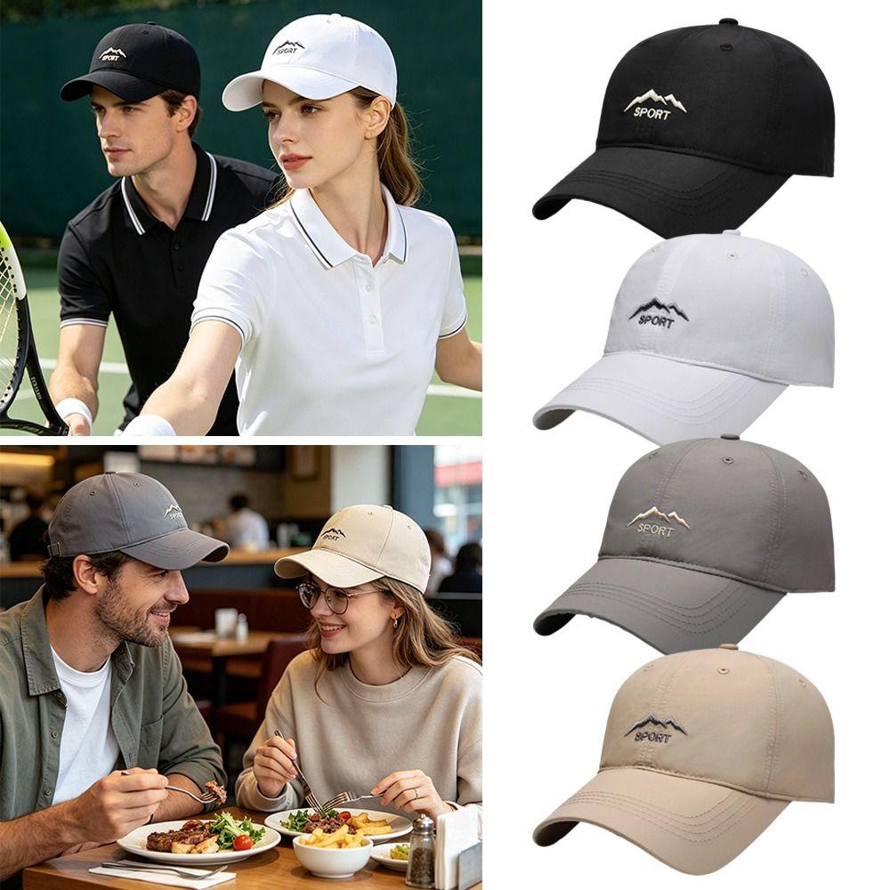 Casual Summer Baseball Cap Letter Adjustable Sun Hat Outdoor Breathable Visor For Men Women