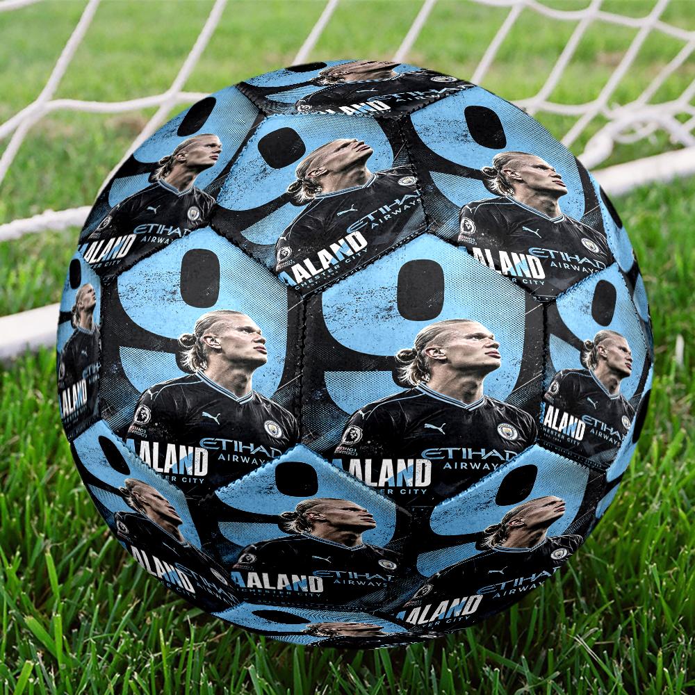 Manchester City Theme Size 5 Soccer Ball, Suitable for Both Indoor and Outdoor Matches, a Gift Suitable for Everyone.