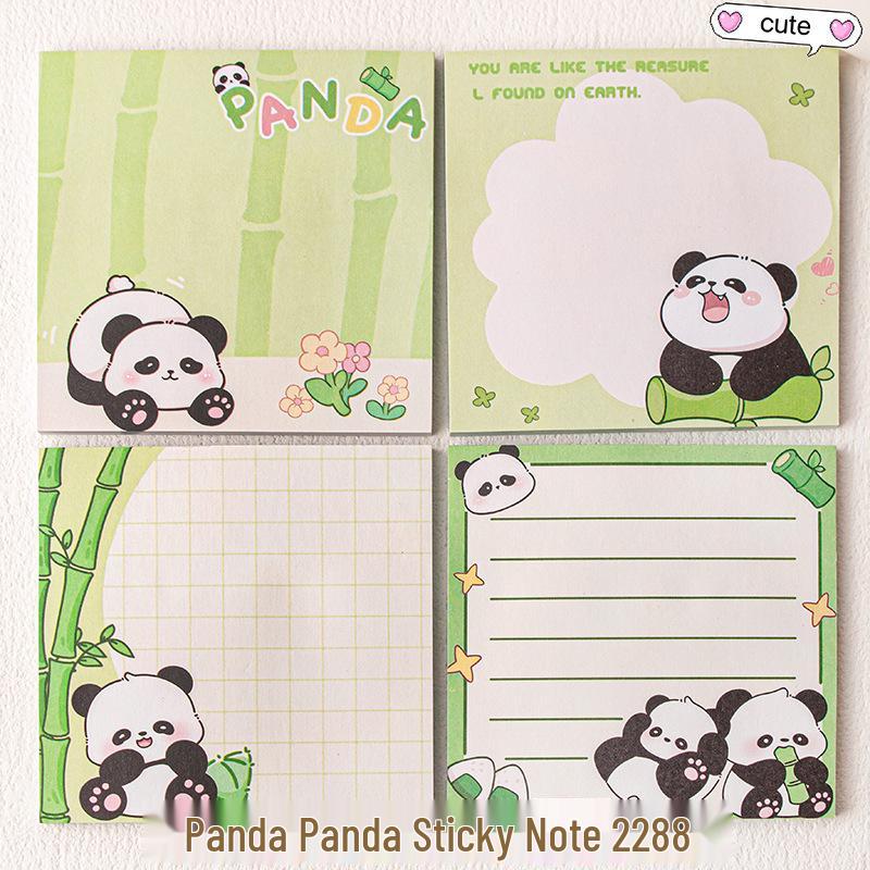 Capybara Cartoon Sticky Notes for Students - Tearable, Strong Adhesive Notepad