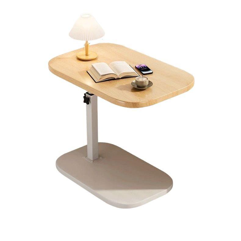 Reversible Bedside Table with Liftable Side, Sofa & Coffee Table, Bedroom & Living Room Computer Desk, All-in-One Table