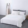 Class A Washed Cotton 4-piece Set King Duvet Cover Queen Size Option Pure Cotton Bed Sheet Pillows Zipper Closure Solid Color EU