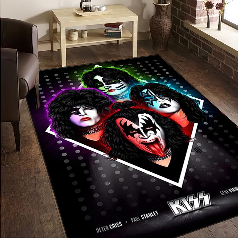 1PC Kiss Music Carpet Floor mat, Anti-slip mat Chair rug For livingroom,Bedroom, doormat home decor Gift Christmas Gifts