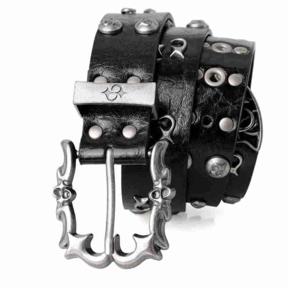 PU Leather Y2K Belt Spicy Girl Men Belt Trend Rivet Belt Jeans Accessories