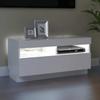 Vidaxl Szafka Pod Tv Z Oświetleniem Led, Biała, 80X35X40 Cm