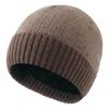 Winter Hat with Fleece Lining Warm Knitted Beanie Thickened Woolen Hat for Men and Women Winter Cap Two-Tone Melon Hat