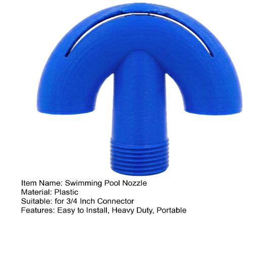 Swimming Pool Fountain Nozzle Fits 3/4-inch Connector Garden Pond Amusement Park Fountain Sprinkler Water Spray Head