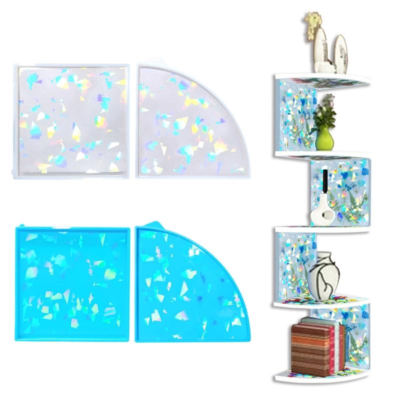 1 Set Vielseitige Silikon-Gussform für Vitrine, modulare Tisch-Bastelformen, Formen, Möbelbau-Werkzeug