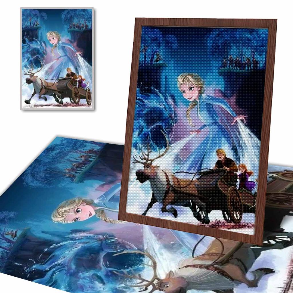 5D Diy Diamond Painting Olaf and Elk Full Drill Rhinestones Mosaic Embroidery Handmade Products Home Decor Gift