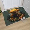 Alfombra de Cocina con Estampado de Vaca de las Tierras Altas para Sala de Estar, Comedor, Lavadero, Suelo de Baño, Balcón, Pasillo, Felpudo Antideslizante