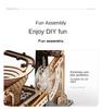 Marble Run 3D Puzzle Wood Wooden Model Building Kits STEAM Toys Assembly Model for Adults Kids Birthday Gifts