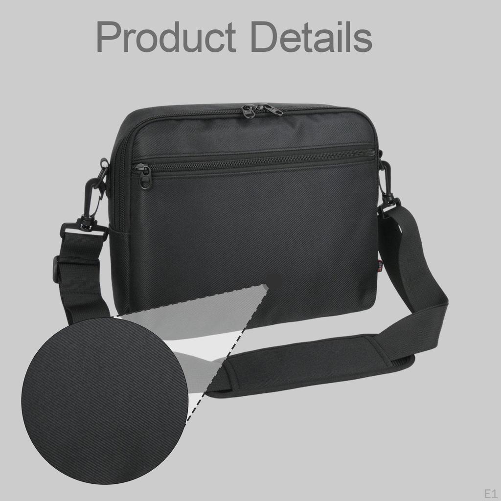 DVD Player Storage Bag for 9.5-10.5 inch Crossbody Carry, Adjustable Shoulder Strap, Nylon