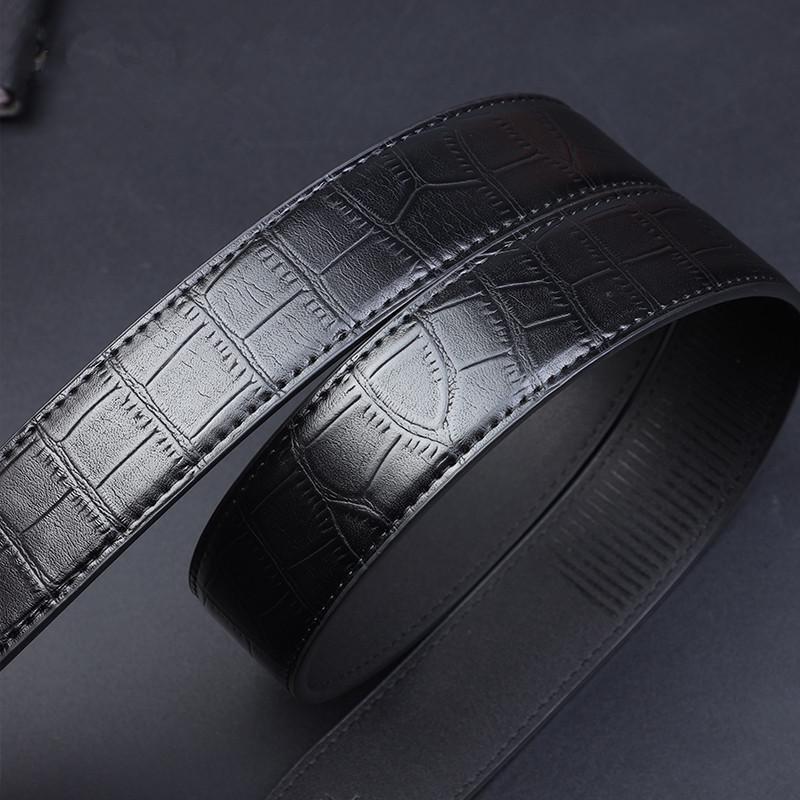 Cintura da uomo in vera pelle con fibbia automatica - Alla moda, Versatile per l'uso in ufficio o casual