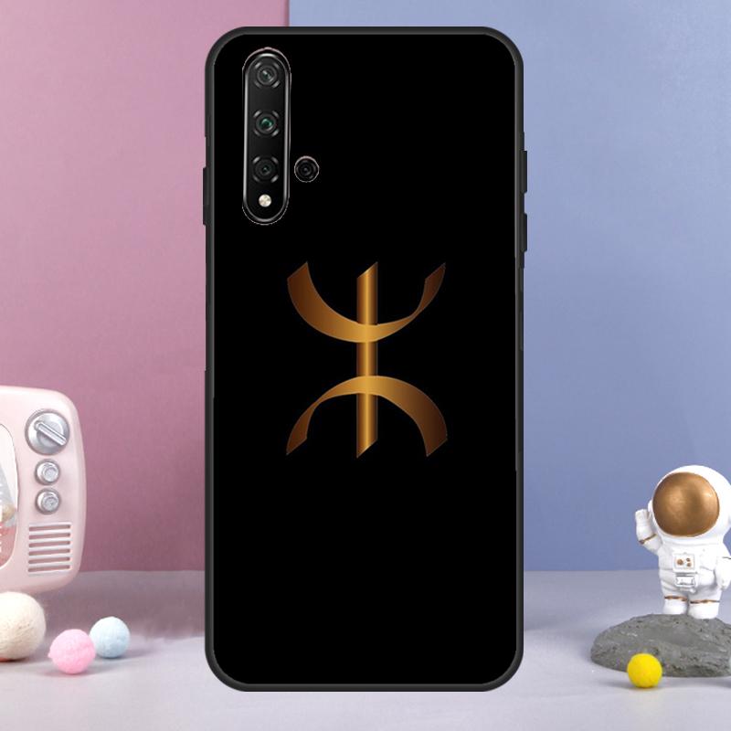 Amazigh Berber Flag For Huawei Nova Y60 Y61 Y70 Y72 Y73 Y90 Y91 9 10 SE 7i 8i 11i 12i P30 P40 Lite P60 Pro Case