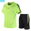 Conjunto Esportivo Masculino de Verão para Basquete Conjunto de Duas Peças Roupas Respiráveis de Secagem Rápida Camiseta de Corrida com Manga Curta e Shorts de Fitness