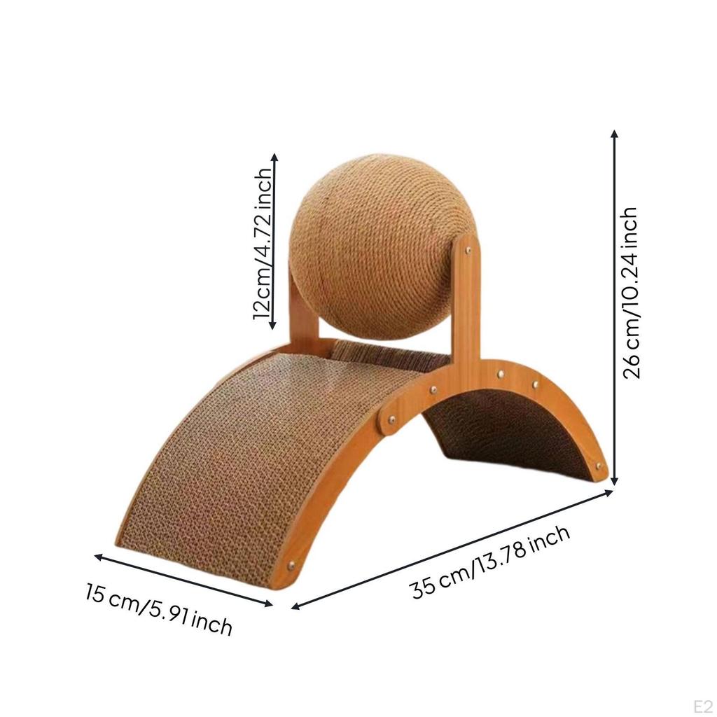 Cat Scratching Ball with Stand Sisal Board Multifunctional Pet Supply for Cats,