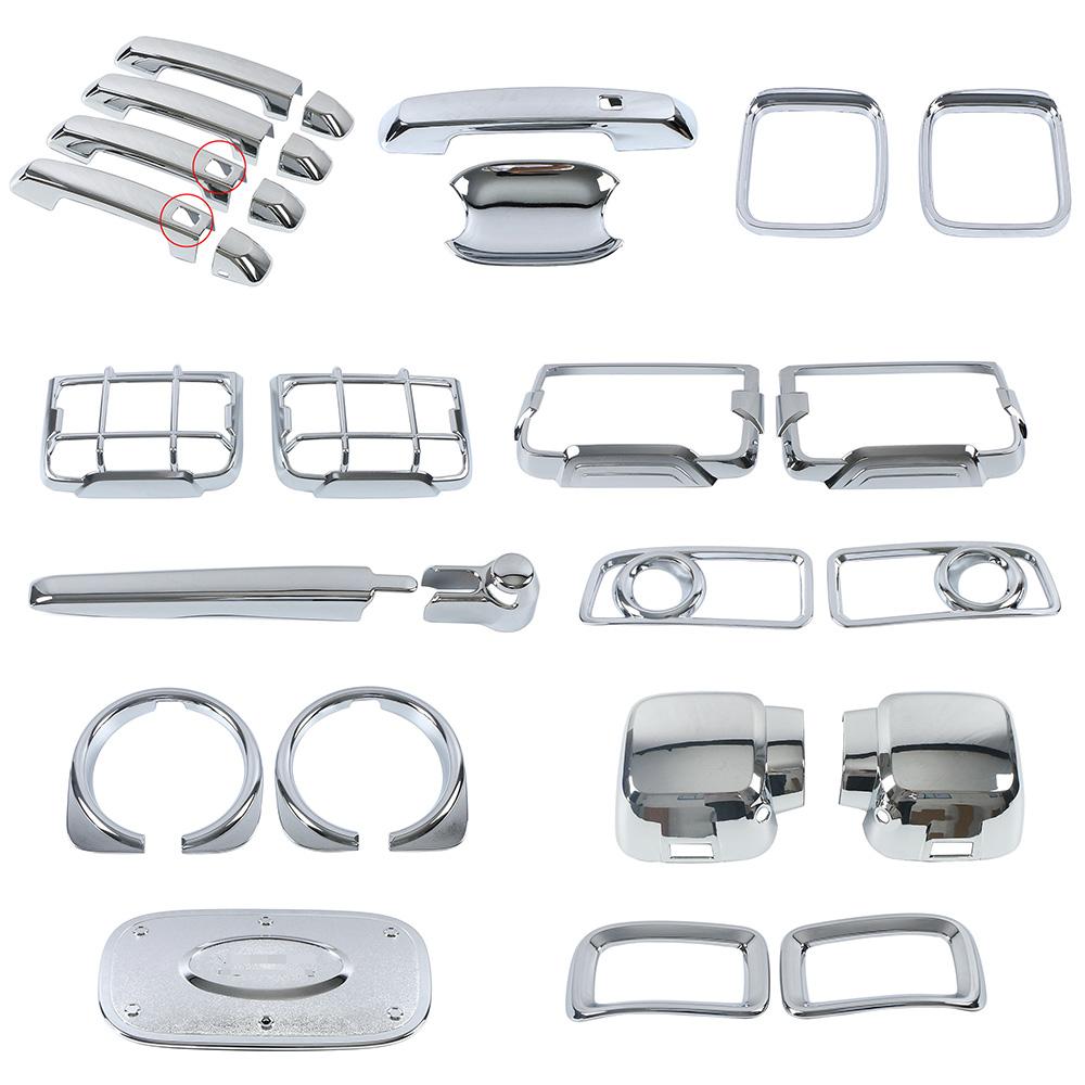 Für GWM Tank 300 2024 2024 Chrom Türgriff Tankdeckel Rückspiegel Scheibenwischer Nebelscheinwerfer Scheinwerfer Rücklicht Rahmen Abdeckung Zierleiste