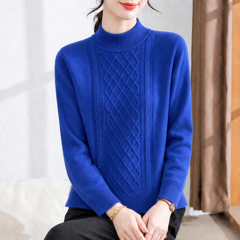 Hengyuanxiang Women's Mock Neck Knitted Sweater