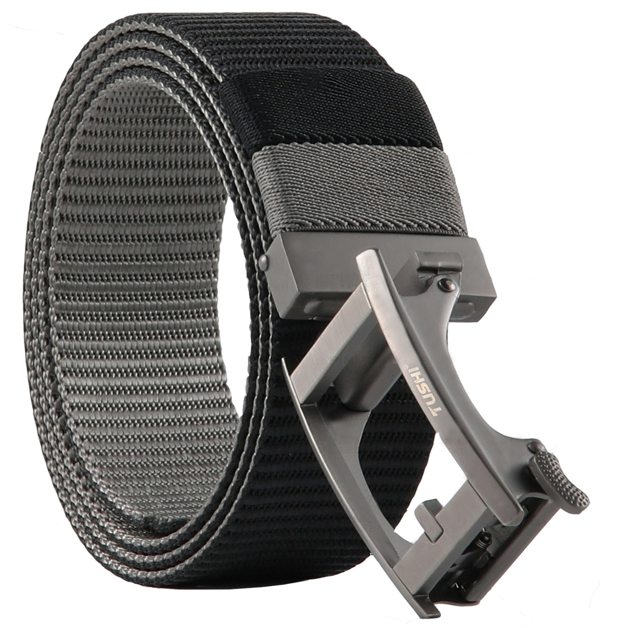 

Borozoo Двусторонний вращающийся нейлоновый рабочий гольф непрерывно плюс повседневный ремень, двусторонний, ремень, ремень, ремень, мужской, регулируемый, 120 см, размеры,