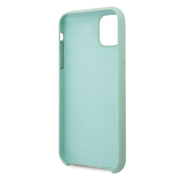 Guess Guhcn65Lslmgg Iphone 11 Pro Max Green Hard Case Silicone Vintage Gold Logo