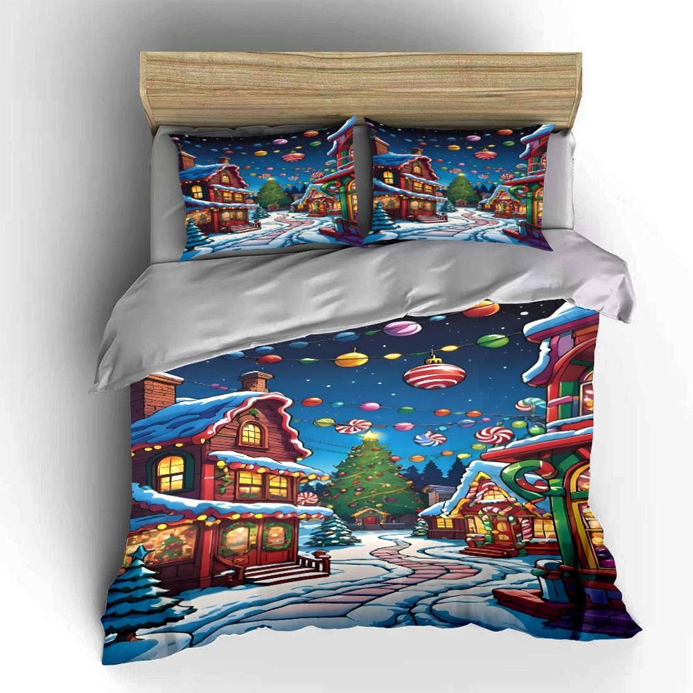 Whimsical winter wonderland Bedding sets Duvet cover sets Duvet covers Pillowcases(1*Duvet Cover 2*Pillowcases without duvet insert)