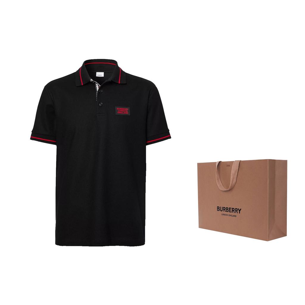 Burberry Short Sleeves Polo Shirt 'Black' Men's 80259721