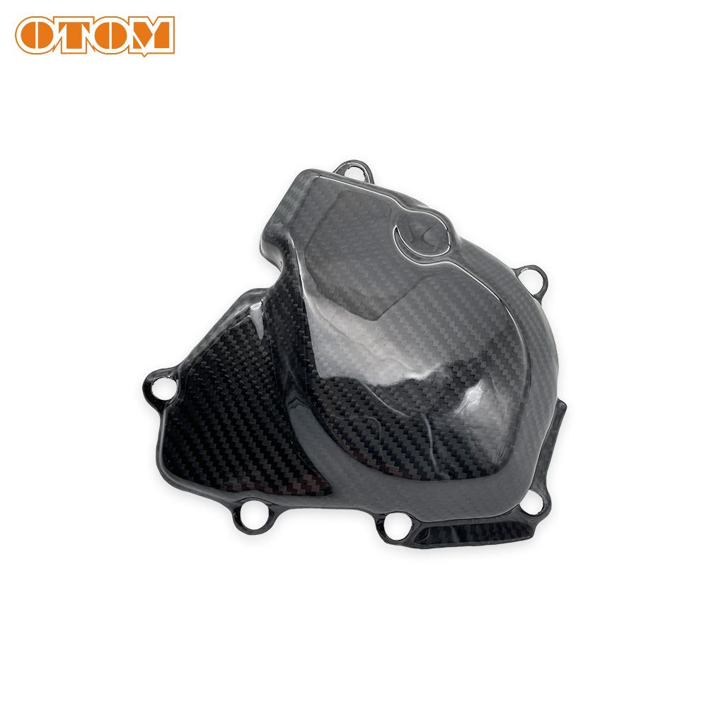 For KX250F 2025-2026 Motocross Ignition Cover Carbon Fiber KAWASAKI KX250X Off Road Bike Stator Guard