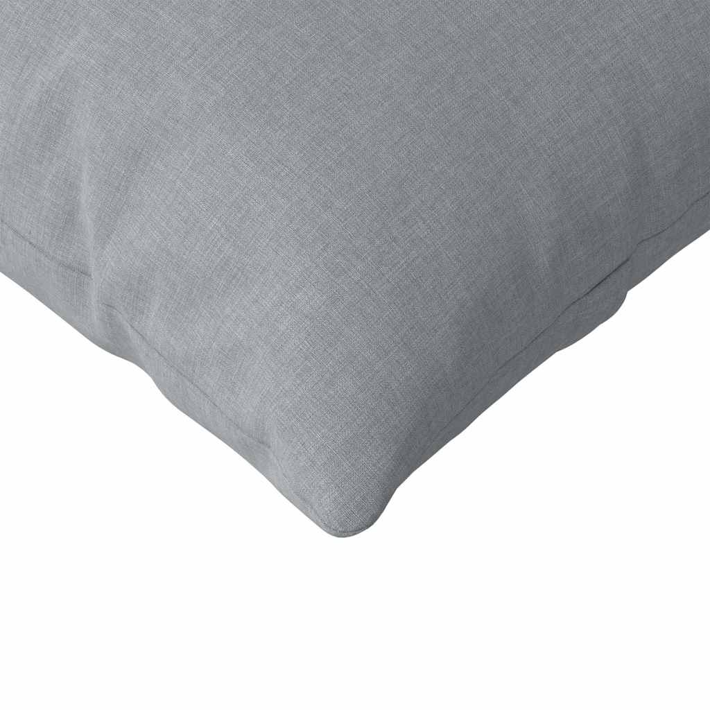 Sofa Cushions 2 Pcs Light Grey 120 X 40 Cm Fabric