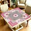 Tapis de Table Antidérapant pour Mahjong Américain avec Impression Chinoise pour Jeux d'Échecs et de Cartes