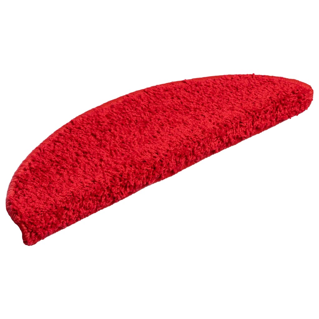 Step Mats 30 pcs. 56 x 17 x 3 cm Red Semi Circular