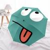1pc Silly Face Automatic Open/close Umbrella, 8-Rib Sturdy Structure, Portable Travel Umbrella, Parties, Everyday Use, 24