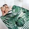 Tropical Jungle Leaves Siesta #5 #tropical #decor #art Throw Blanket Weighted Custom Thin Bed Fashionable Blankets