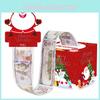 Christmas Main Red Picture Santa Claus Reindeer Pattern Paper Box Decor Props