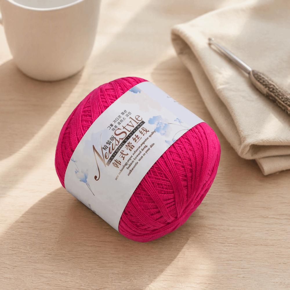 2pcs Size 10 Crochet Thread Thin Line Lace Thread Yarn Popular Cotton Thread For Knitting