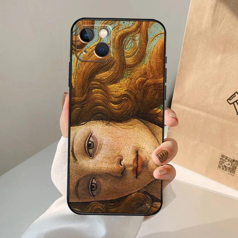 Kunstgemälde Die Geburt der Venus Handyhülle Für iPhone 16 15 14 11 12 13 Pro Max Mini Plus X XS Max XR Hülle Coque
