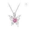 Barbie necklace [Original Design] Pink Butterfly Heart, Temperament and High-end Ins Style Love Confession Exquisite Gift Box Good Luck ZJYXL-YS-076