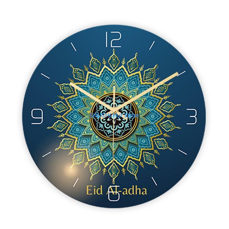 Clock Islamic Muslim Wall Clock Ramadan Event Round Wall Clock Home Office Mosque Digital Azan Desk Clock Decorative D57B