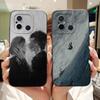 For Xiaomi Redmi 12C 11A 4G Phone Case Redmi 12 4G Poco C55 Back Cover Soft Liquid Silicone Pnada Rabbit Flower Cute Fundas