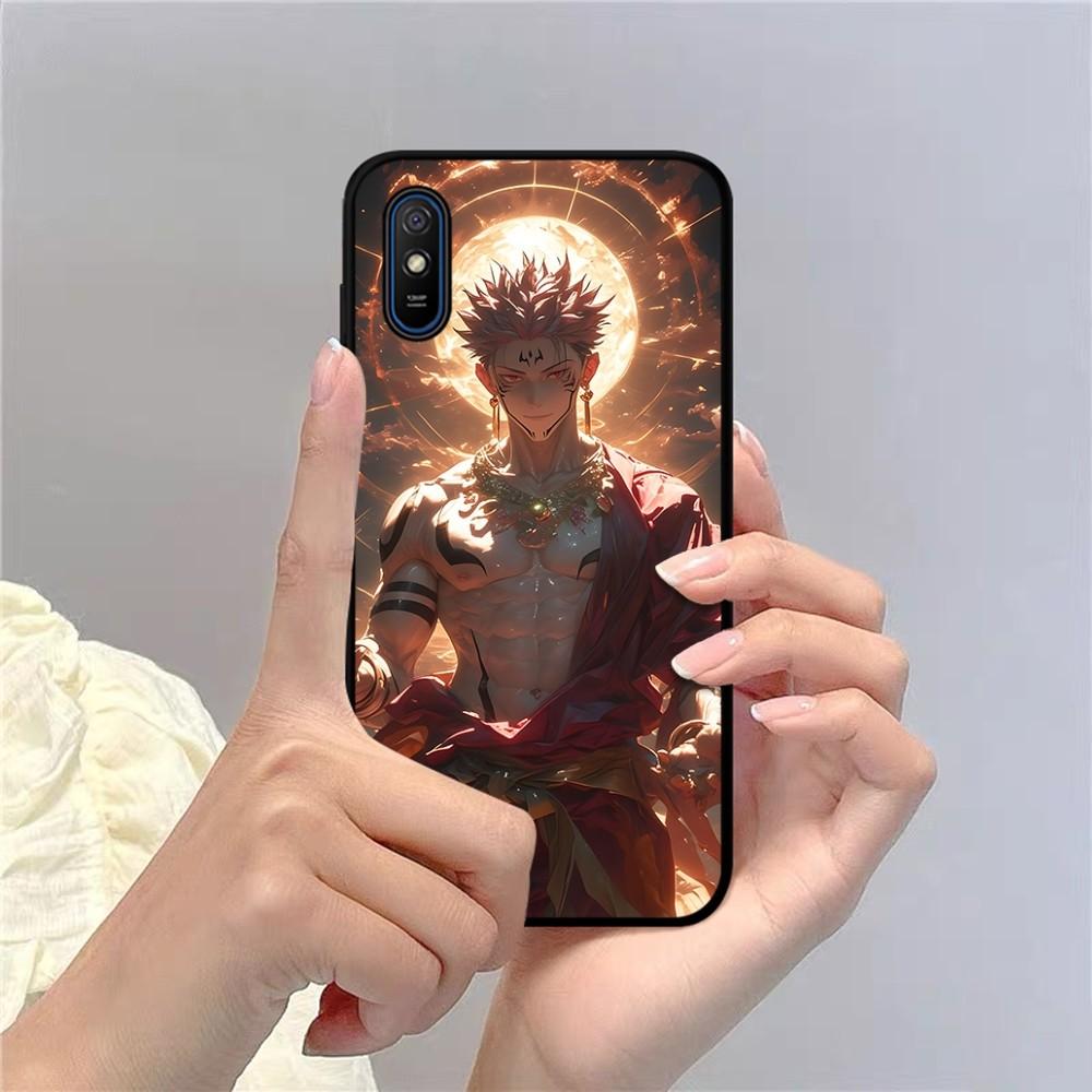 Jujutsu Kaisen Ryomen Sukuna Phone Case For Redmi 5 6 7 8 9 10 Plus Pro 6 7 8 9 A GO K20 K30 K40 Pro Plus F3 Fundas