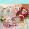 Beautiful Knitted Pastry Flower Bouquet For Valentine's Day Mother's Day And More