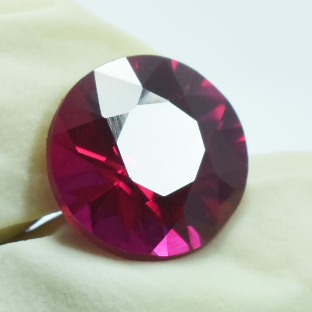Natural Round Cut Red Ruby 6.60 Ct CERTIFIED Loose Gemstone SU-939-R