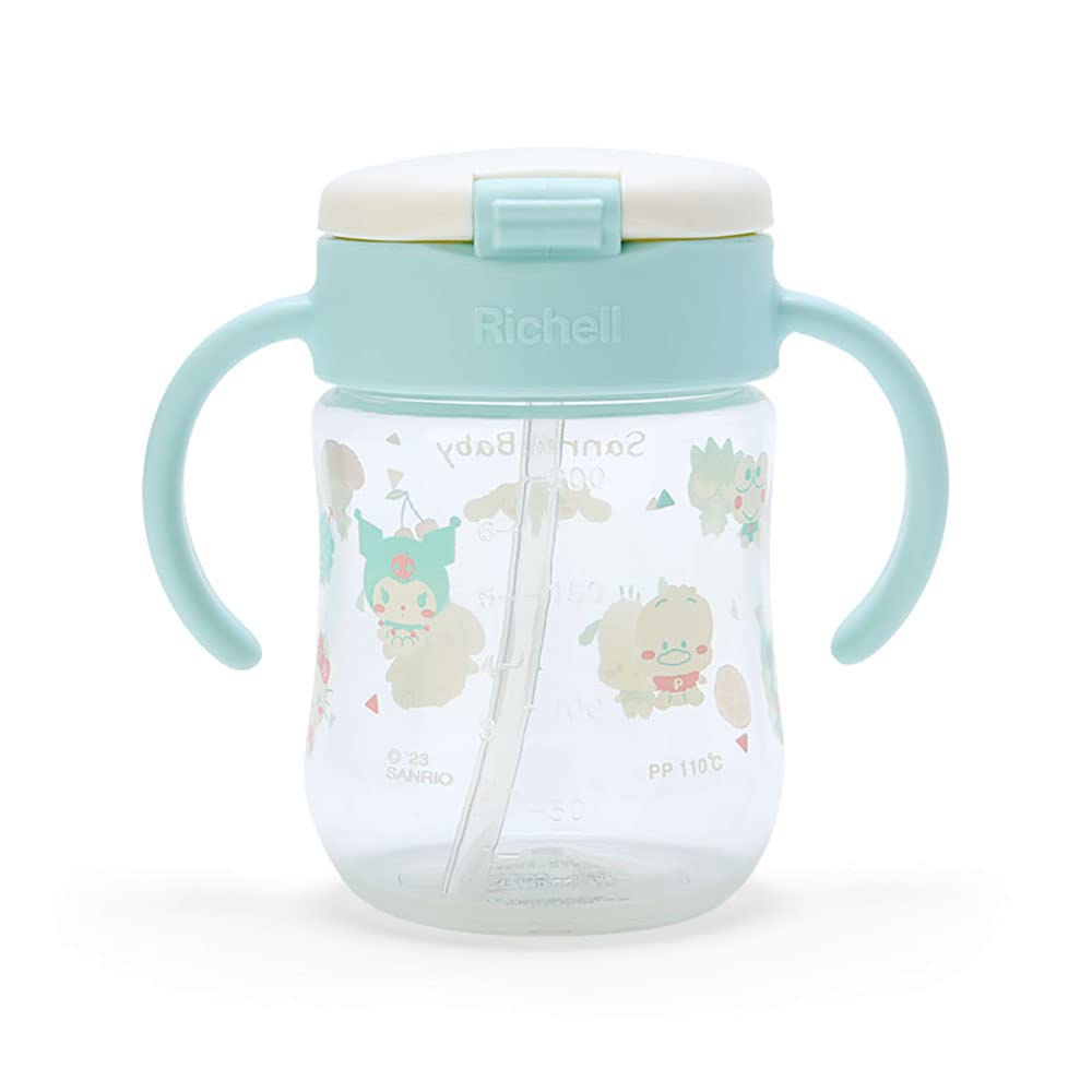 Sanrio Sanrio Characters Richell Polypropylene Straw Fruit 693642 (Sanrio Baby) (PP) Mug, (Sanrio Baby)