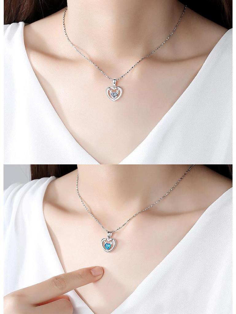 Trendy 925 Sterling Silver Deer Pendant Necklace - Perfect Christmas/Birthday Gift for Women