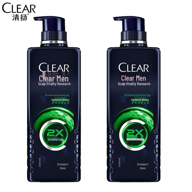 

Clear Men s Anti-Dandruff & Oil Control Shampoo Twin Pack