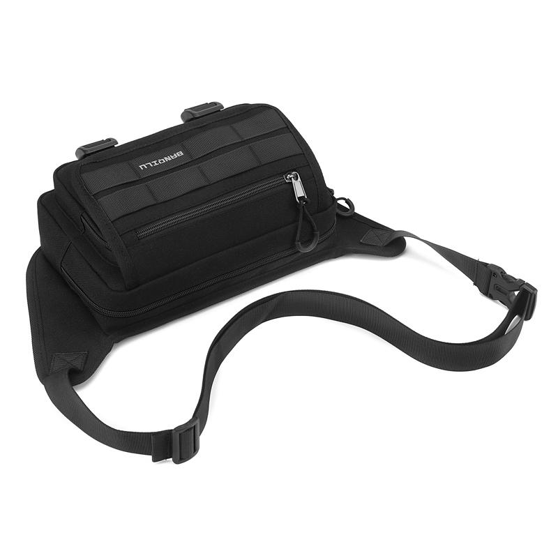 Men's Waist Bag Multifunctional Outdoor Shoulder Bag Cycling Crossbody Bag Water-Repellent Chest Bag